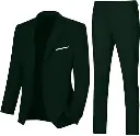 Notched Lapel Solid Suit Jacket