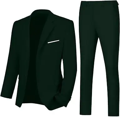 Notched Lapel Solid Suit Jacket