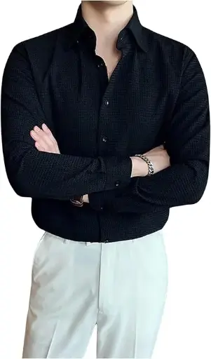 Rivo Men Solid Regular Fit Casual Shirt